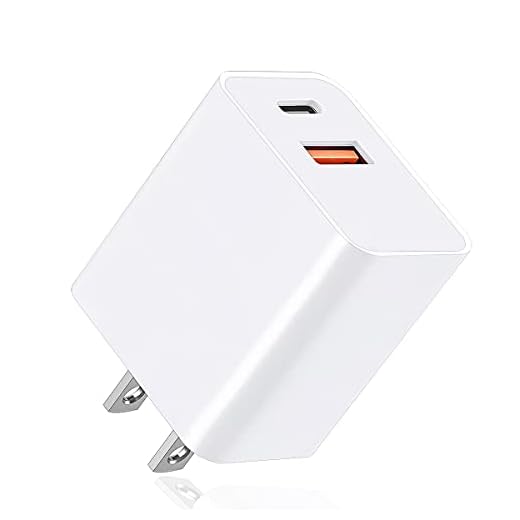 USB-C Wall Charger Block, 20W Fast Speed Charging Box with Micro Plug Cube for Apple Watch Series 8/7, iPhone 12/13/14 Pro/Max, XR/XS/SE, AirPods, iWatch, iPad Pro/Air/Mini, Pixel 6/6a Phones
