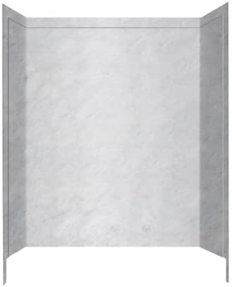 Swan SI00603.130 Solid Surface Glue-Up 3-Panel Bathtub Wall Kit, 32" L x 60" H x 60" H