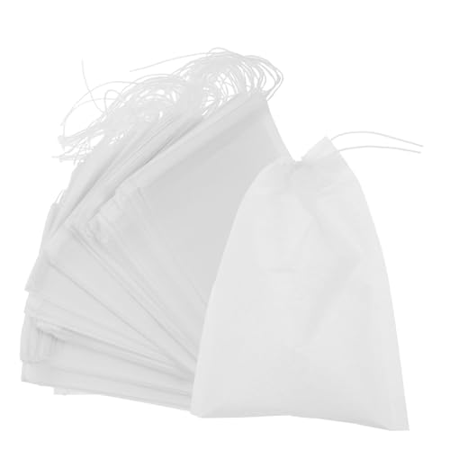 WATIIFUFU 300個使い捨て ドローストリング茶包 な 不織布製フィルター 調節可能な浸出コント付き で 旅行 オフィス 茶葉 スパイス コーヒー用
