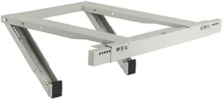 Mount Plus MP-AC-802L Window Air Conditioner Mounting Bracket | Easy to Install | Universal AC Mount | No Tools Required | Heavy Duty Steel Holds Up to 220lbs | All Weatherproof | Fits Hung Windows