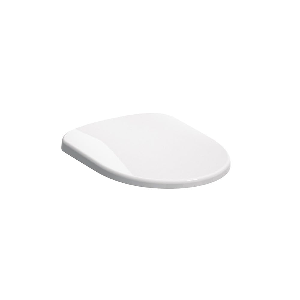 Geberit Selnova Wc Seat, Fastening From Below: Soft-Closing Mechanism=No, Quick-Release Hinges=No, Fastening=From Below / Glossy 500.331.01.6 White 362Mm