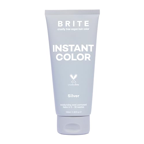 BRITE Vegan Instant Color - Semi-Permanent Hair Color, Nourishing Formula Lasts 5-30 Washes - Perfect for Pre-Lightened & Blonde Hair - Temporary Dye for Women...
