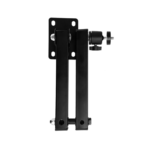 Support mural pliable en métal 1/4 double axe pour home cinéma compact