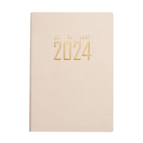 2024週刊月刊プランナーアカデミックプランナーノートブック予約日記ジャーナルノートブック女性男性のための毎日のスケジュール