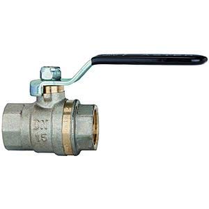 RIEGLER 103166-330.11-S Valvola a sfera standard, leva nera, IG/IG, MS vern, G 3, 1 pezzo