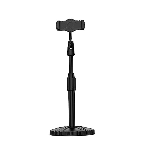 Beaupretty Soporte Móvil de Sobremesa Telescópico para Teléfono Práctico y Resistente para Clases Online y Streaming Color Negro