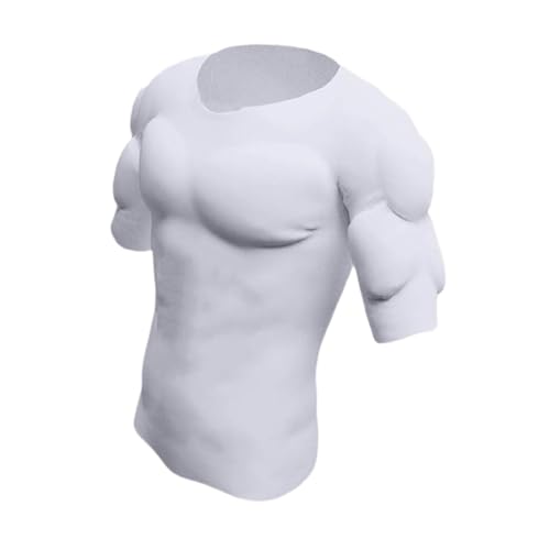 Image of Enakshi Fake Muscle T Shirt Men Costume Fake Shoulders for Dress up New Year Cosplay L|Clothing Shoes & Accessories | Costumes Reenactment Theater | Costumes | Men