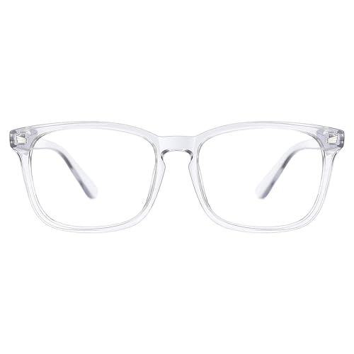 TIJN Blue Light Blocking Glasses for Women Men Square Frame Nerd Eyeglasses...