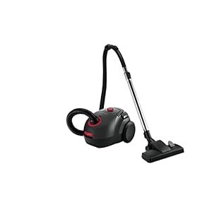 Grundig, VCC 3850 A Bodenstaubsauger mit Beutel, 800W, 2,1 L, Schwarz/Rot