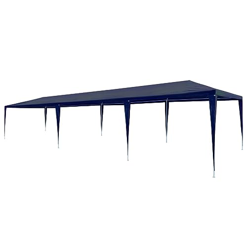 L'assemblaggio è semplice. Gecheer Tendone per Feste 3x9 m in PE Blu,Gazebo da Esterno,Parasole,Gazebo Pergola con Telo,Padiglione da Giardino,Tenda per Feste,Gazebo per Barbecue,A45084