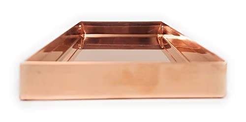 Decorative Handmade Pure Copper Tray, Us Handmade, Rustic Home Décor, Great For Gifts, Utensils, Cosmetics, Jewelry, Knickknacks, And More #TOP5