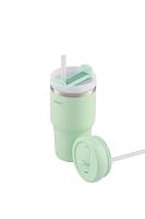 Avanti HydroQuench Stainless Steel Insulated Smoothie Tumbler with 2 Lids 550ml, Soft Mint