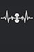 Produktbild Dumbbell dumbbell heartbeat ECG fitness home gym workout: PUZZLE BOOK - Funny heartbeat dumbbell fitness design, retro gift idea - A5 (6x9) - 125 ... - diary, puzzle, note, book, sketch, planner