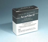 PT# S018 Accu Film II Double Sided Blk/ Blk .0008 Pk by, Parkell