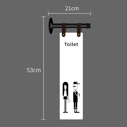 Decoración de puerta baño moderna para la pared de cafeterías chic 5