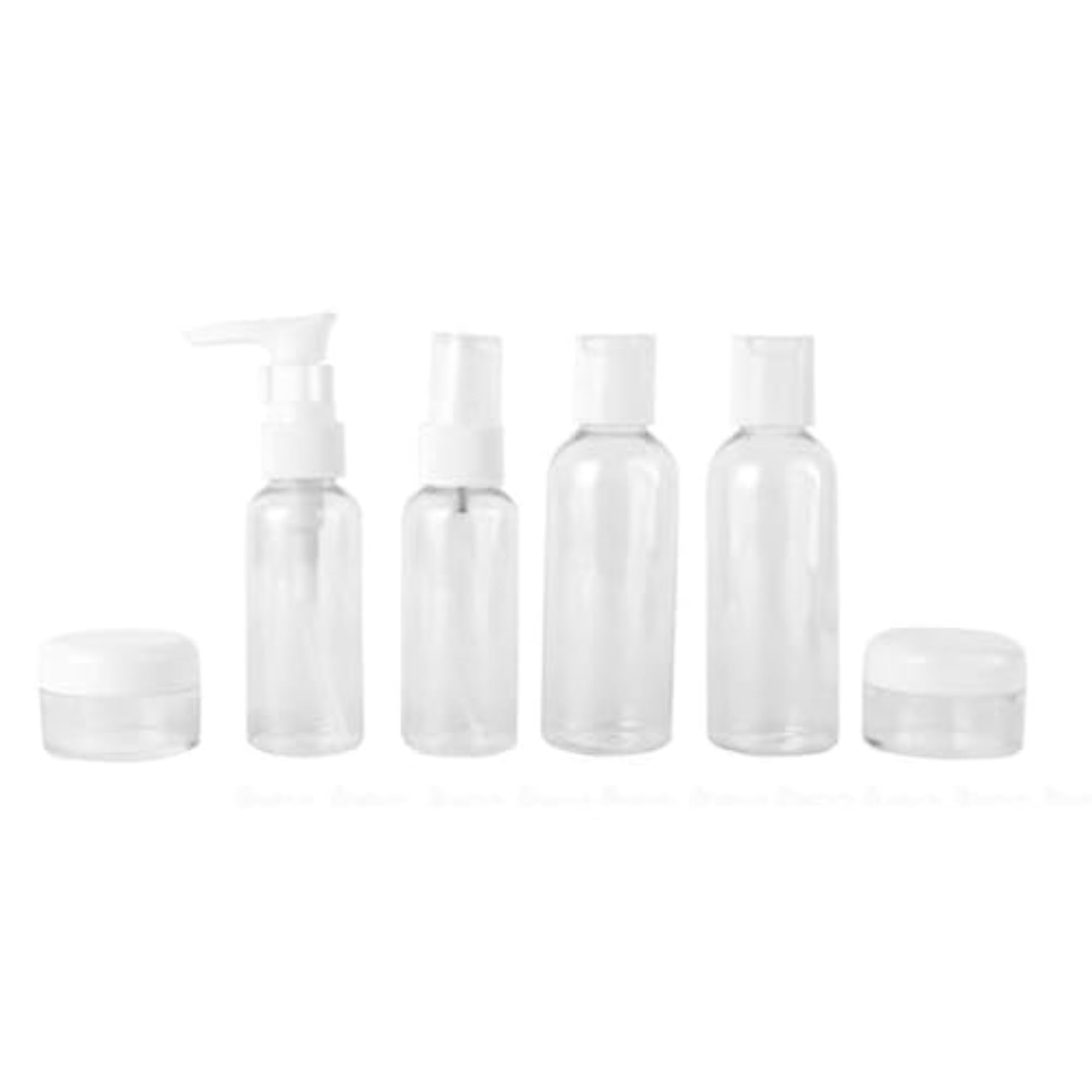 Pack of 6 Travel Mini Transparent Makeup Container Bottles