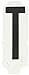 Brady 6450-T, Quik-Align Labels, 2" Height, Black, Legend "T" (10 per Package)