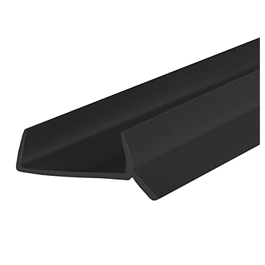 STEIGNER Junta para Zócalo de Cocina LU 18 mm / 19 mm 1,5 m Negro Perfil de Aislamiento Base de Cocina con Perfil de Estanqueidad