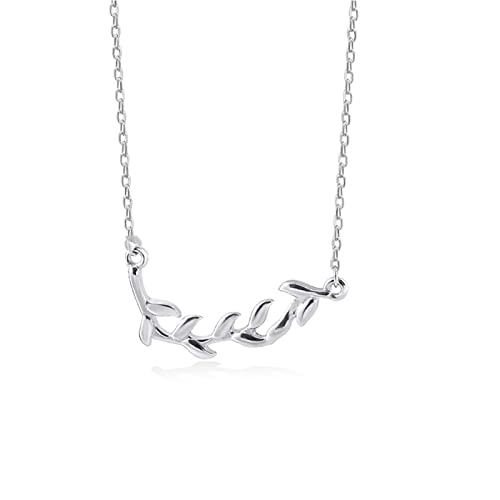 Collier meilleur ami en argent avec branches symbole d'amitié forte