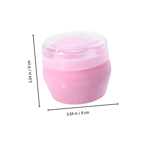 ibasenice 2 Conjuntos De Puff De Pelúcia Para Bebê Puff De Recipiente Transparente Puffs De Maquiage