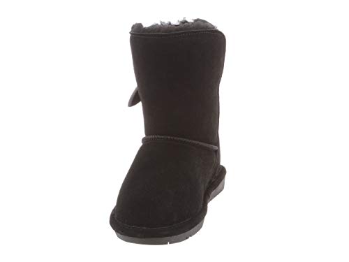 Bearpaw Abigail Shearling Boot (Little Kid/Big Kid),Black,2 M Us Little Kid #TOP4