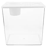 Entretien facile : cet aquarium de bureau en plastique transparent est facile à nettoyer et à entretenir, pour une eau toujours