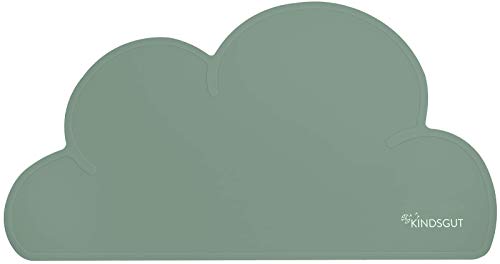 Kindsgut Platzdeckchen Wolke, Tischset, Unterlage in kinderfreundlichem Design und dezenten Farben, Pistazie
