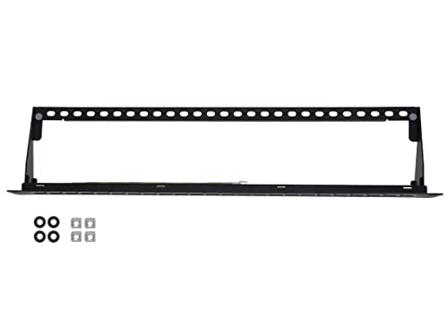image for Monoprice 24-Port Blank Keystone Shielded Network Patch Panel, 1U, UL 