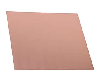 2 Pcs Pure Copper Sheet – 5.9" X 5.9", 18 Gauge (1.02mm) Thick, Protective Film Both Sides