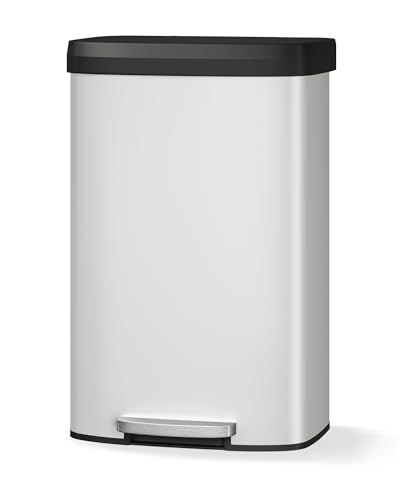 Caneca de basura rectangular acero inoxidable 80 L miniatura 7