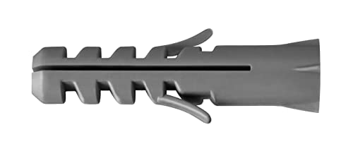 Sfor - Bucha Plástica sem Aba, 10 mm, 50 Peças - Buchas para Bases Maciças, Tijolo Maciço e Concreto