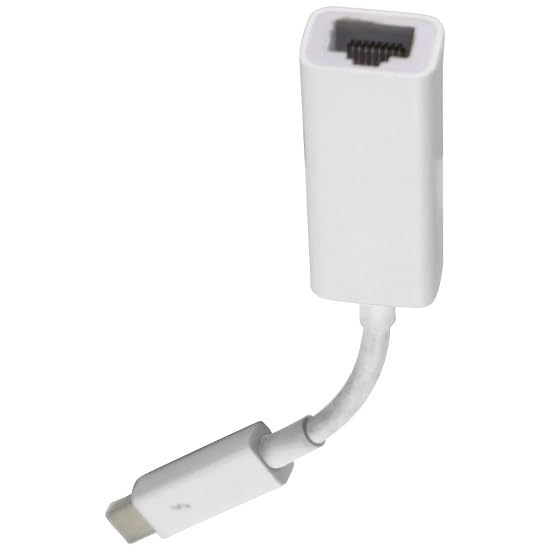 Mak World® MiniDP Mini DisplayPort Thunderbolt to RJ45 Gigabit Ethernet LAN Adaptor (White)-image-37