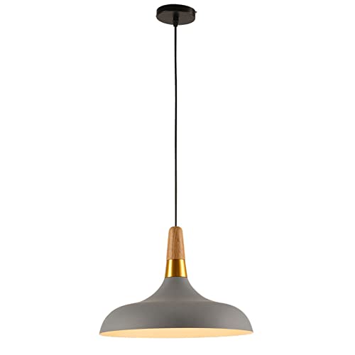 CHENKUI Lámpara de techo con base E27, lámpara colgante de macarrón, estilo simple, lámpara colgante de madera maciza, accesorios de iluminación para restaurante, bar, café, comedor