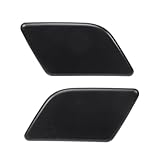 HEROFFIX Front Left Right Side Bumper Headlight Washer Nozzle Cover Cap for BMW X1 2013-2015 Bumper Trim Nozzle Cover No.51117347666 Unpainted Plastic