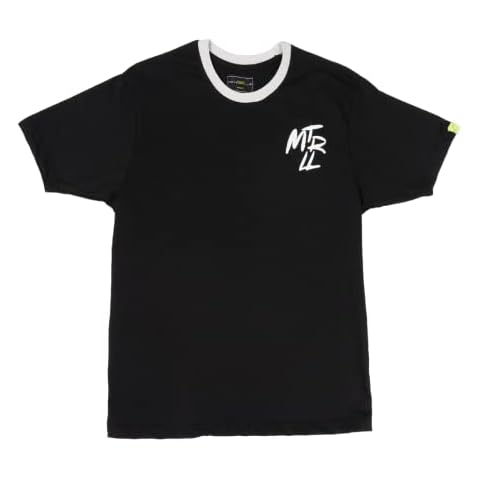 Metropollie - Short Sleeve T-Shirt, Flmenca Collection with Graffiti Print with Frame, Unisex Slim Fit Design - Black and Ivory, Sizes From XS to 2XL, Black/White, XS Cover