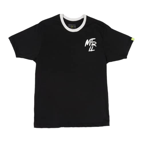 Metropollie - Camiseta de Manga Corta, Colección Flmenca con Estampado de Graffiti con Marco, Diseño Slim Fit Unisex - Negro y Marfil, Tallas Desde XS hasta 2XL Cover