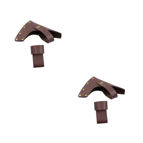 POPETPOP Outdoor Axe Protective Sleeve Hatchet Cover for Camping Light Brown Functional and Practical Design Easy to Carry Prevents Accidental Cuts for Outdoor Activities