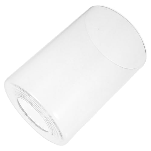 PENIKOKO Pantalla de Lámpara Cilíndrica de Cristal para Base E27, Cubierta Transparente de Vidrio 90x130 Mm, Diámetro 4.2 Cm, Repuesto para Lámparas Colgantes y Apliques de Pared
