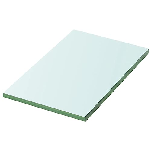 Repisas de pared de cristal transparente de 20 x 12 cm para ganar espacio en baños pequeños 2