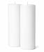 3" x 8" White Pillar Candles Set of 2 Unscented for Weddings Home Decoration Church Restaurant Spa Smokeless Cotton Wick