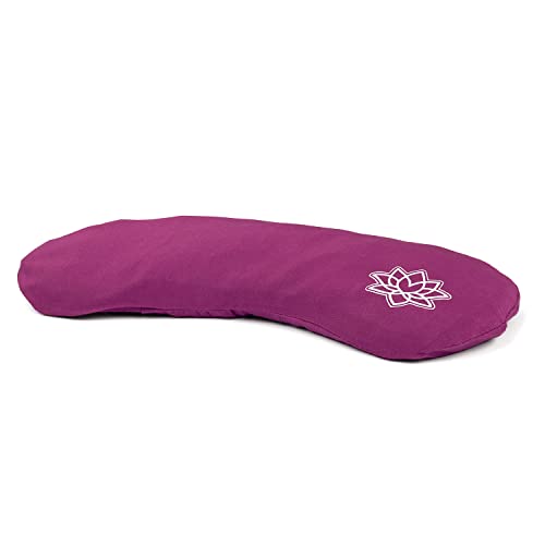 Bodhi Weiches Augenkissen mit Lavendel-Leinsamen-Füllung, für Yoga, Entspannung & Meditation (aus Modal/in aubergine)