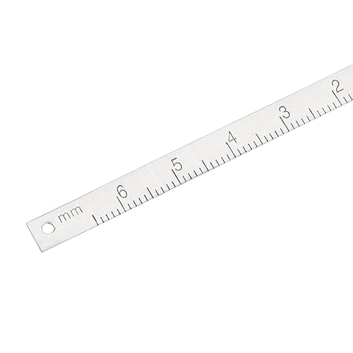 Regla adhesiva métrica de aluminio 65 mm uxcell miniatura 5