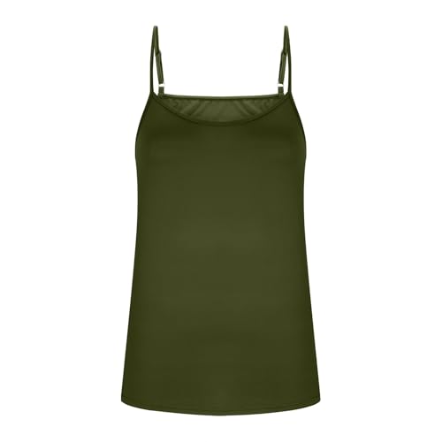 Loose Fit Vests for Ladies Summer Fall Sleeveless Spaghetti Strap Cami Tank Plain Top Vests Women 2025 Trendy4