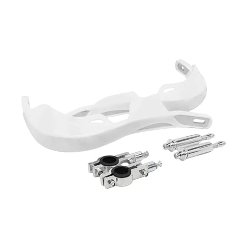 Protège-mains universels blancs pour guidons de moto 22mm et 28mm