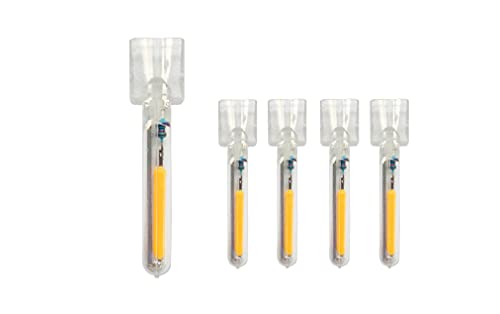 ZOTOYI Paquete de 4 filamentos de luces LED G40 de repuesto, filamento independiente para luces de cadena de patio, filamento LED blanco cálido de 2700 K equivalente a 1 vatio Cover