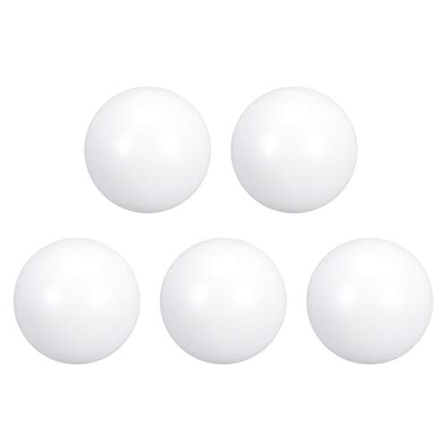 Boule PTFE 10 mm bille blanche uxcell pour clapet de pompe pneumatique 5 pcs