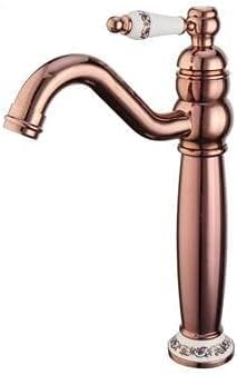 Grifo de lavabo de baño para renovar con elegancia oro rosa