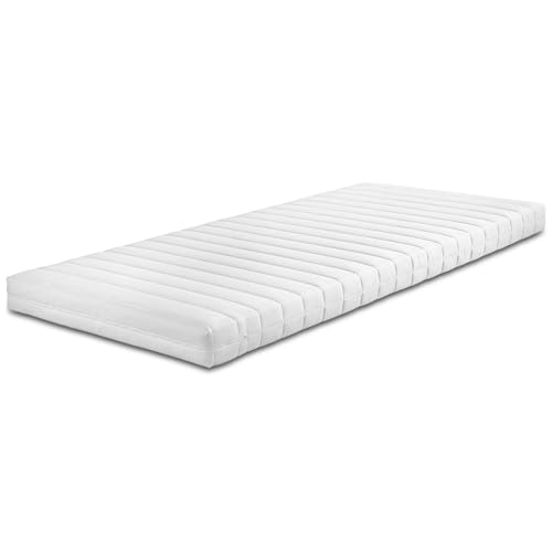 Bodyprotect Kaltschaummatratze Comfort Line 90x200 cm, orthopädische Matratze Härtegrad H3 fest, Öko-Tex, ergonomische Schaumstoffmatratze Höhe 10 cm, Made in EU Bodyprotect Kaltschaummatratze Comfort Line 90x200 cm, orthopädische Matratze Härtegrad H3 fest, Öko-Tex, ergonomische Schaumstoffmatratze Höhe 10 cm, Made in EU