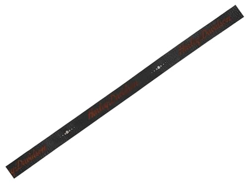 Harley-Davidson Women's Laser Etched Logo Bling Genuine Leather Belt - Black4