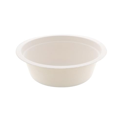 シモジマ ヘイコー 使い捨て 紙皿 バガスどんぶり 業務用 徳用プレート ホワイト 350ml 50枚 004466173
